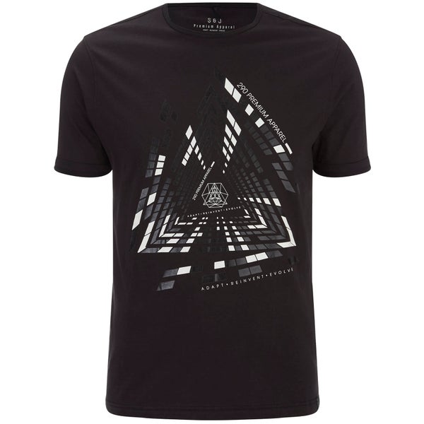 Smith & Jones Men's Imafonte Triangle T-Shirt - Black