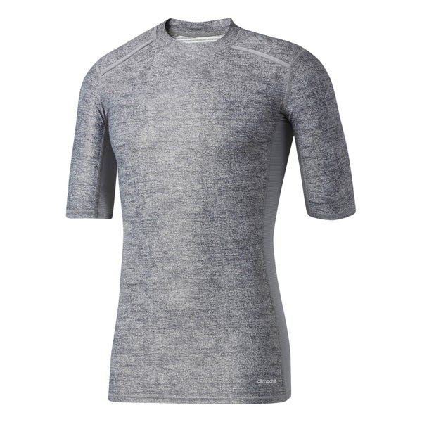 adidas Men's TechFit Climachill T-Shirt - Core Heather