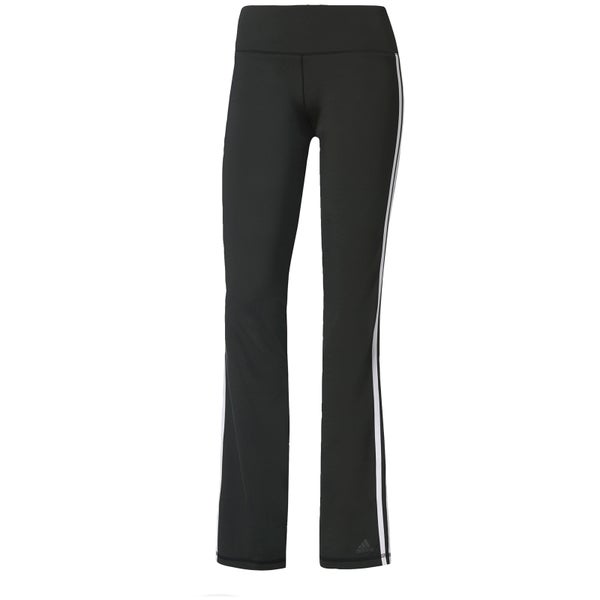 adidas Women's D2M 3 Stripe Jogging Pants - Black/White
