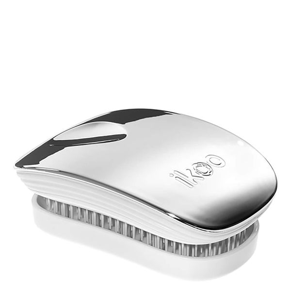 Стильная щетка для распутывания волос ikoo Home Hair Brush — White — Oyster Metallic