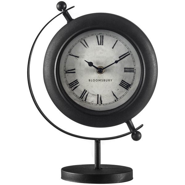 Horloge Rétro -Noir Métallique