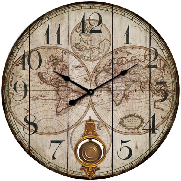Horloge Carte Ancienne - Fifty Five South