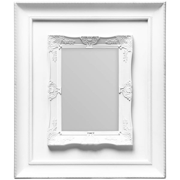 Cadre Rococo 13 cm x 18 cm -Blanc