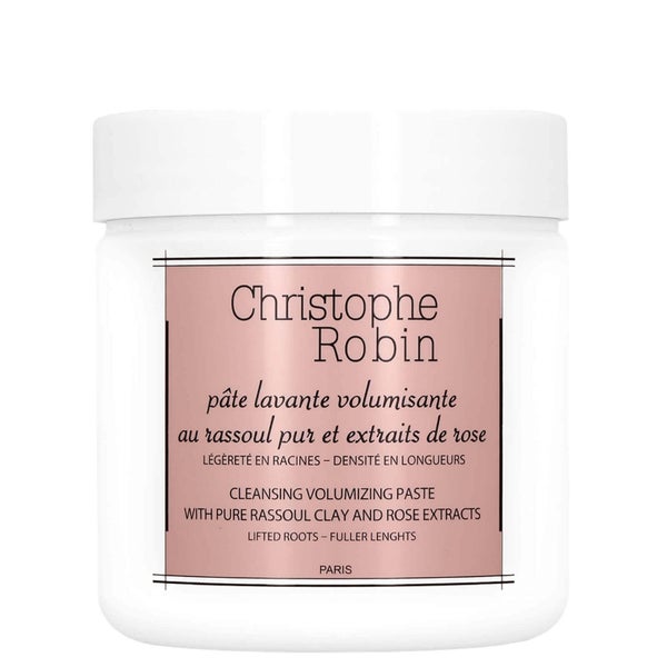 Pâte lavante volumisante au rassoul pur et extraits de rose de Christophe Robin