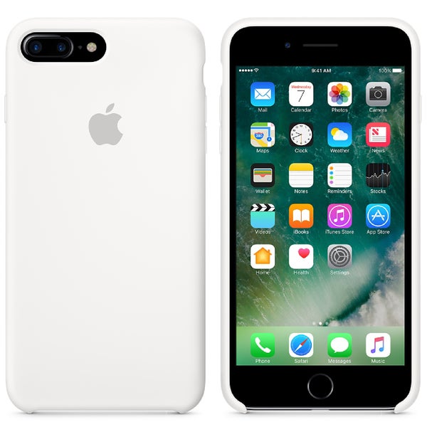 Étui en Silicone pour iPhone 7 Plus -Blanc