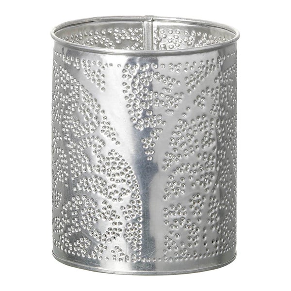 Parlane Novita Metal Tealight Holder - Silver (11 x 9cm)
