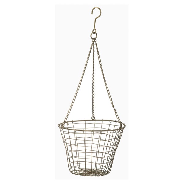 Parlane Fleur Metal Hanging Basket - Bronze (16 x 19cm)