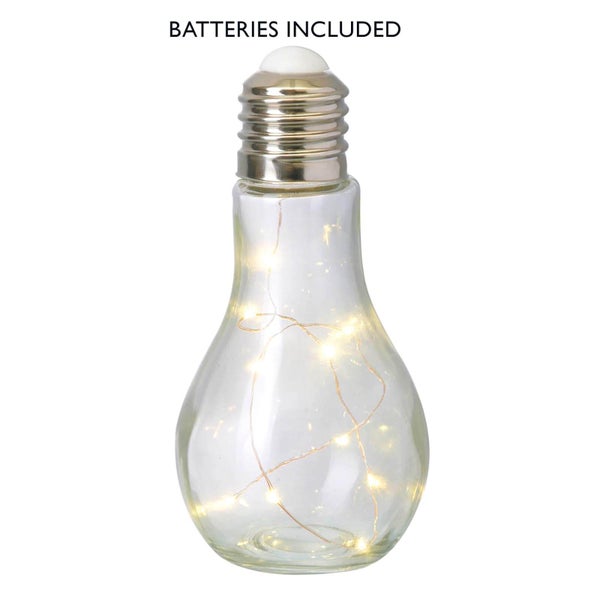Parlane Bulb LED Push Light - Glass (13 x 8.5cm)