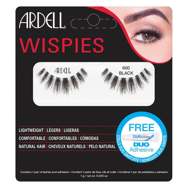 Ardell Wispies Cluster False Eyelashes - 600 Black