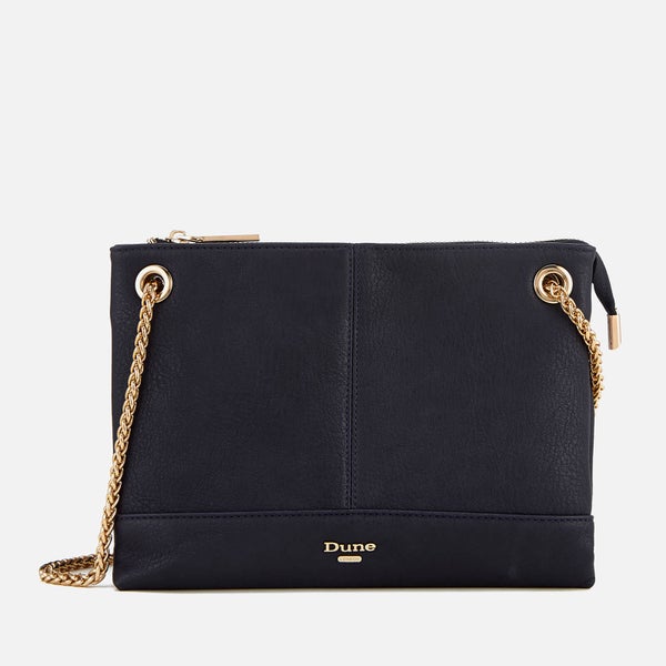Dune Women's Eholly Triple Compartment Cross Body Bag - Navy
