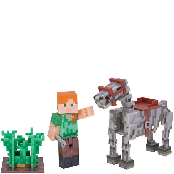 Minecraft Alex and Skeleton Horse Pack