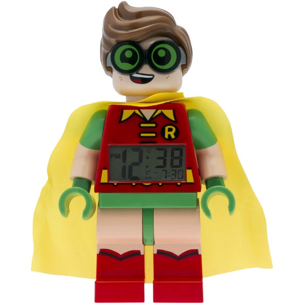 THE LEGO® BATMAN MOVIE Robin™ Minifiguren-Uhr mit Wecker