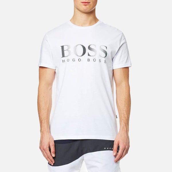 BOSS Hugo Boss Men's Large Logo Swim T-Shirt - White