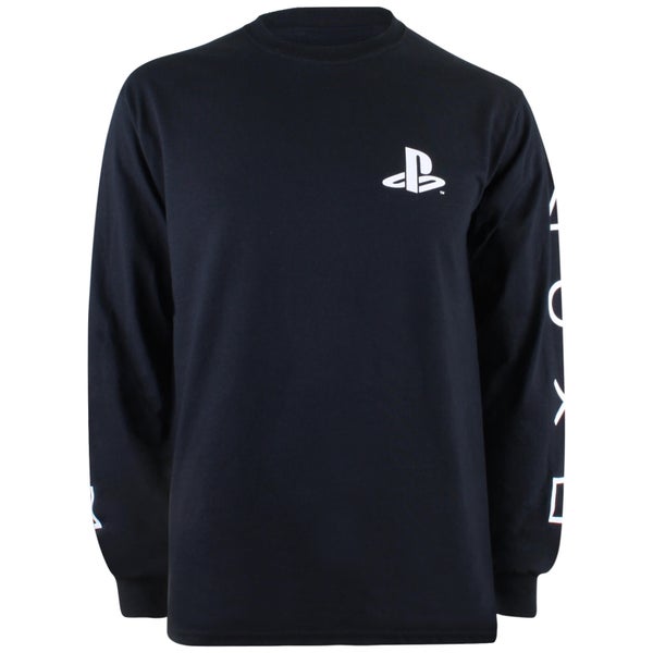 T-Shirt Manches Longues Homme I Am A Player Playstation - Noir