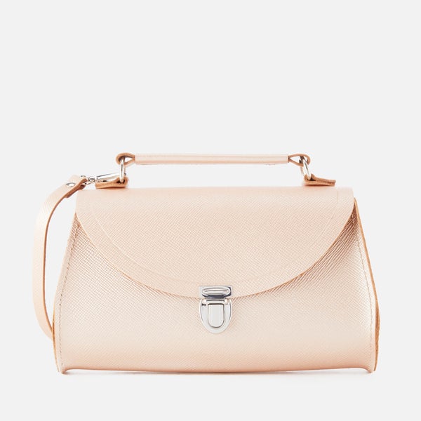 The Cambridge Satchel Company Women's Mini Poppy Bag - Rose Gold Saffiano