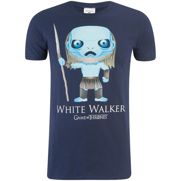 Game of Thrones Männer Weiß Walker Funko T-Shirt - Navy