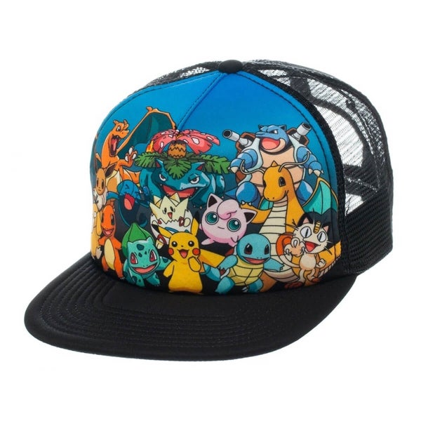 Pokémon Pikachu and Friends Snapback Cap - Multi