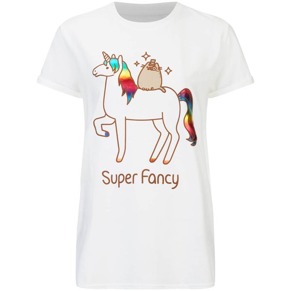 T-Shirt Pusheen Super Fancy -Blanc