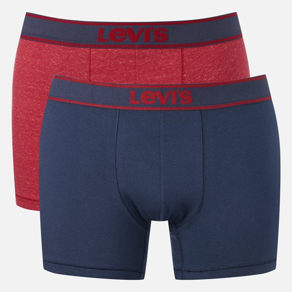 Levi's Men's 200SF 2-Pack Vintage Heather Boxers - Red/Navy