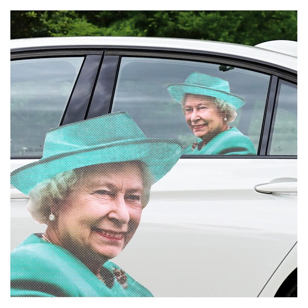 Rijden met Auto Stickers - The Queen