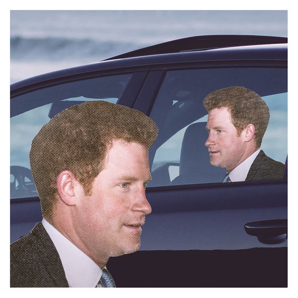Ride With Car Stickers - Prince Harry