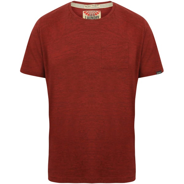 Tokyo Laundry Men's Textured Grotto T-Shirt - Oxblood Red
