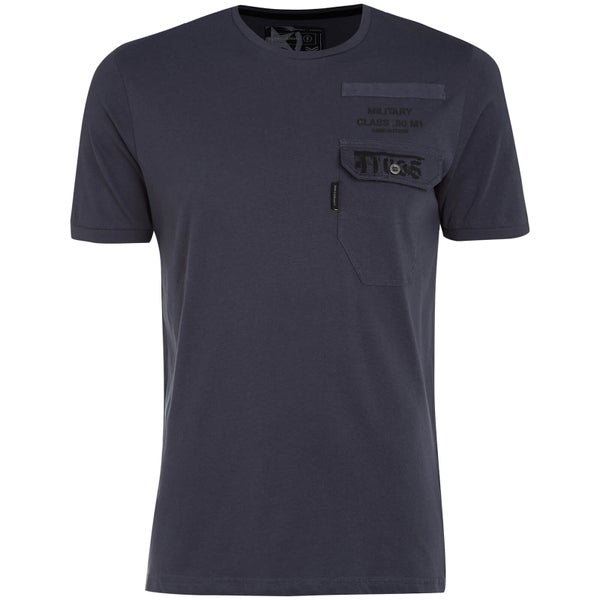 T-Shirt Homme Millcare Poche Dissident - Bleu Ardoise