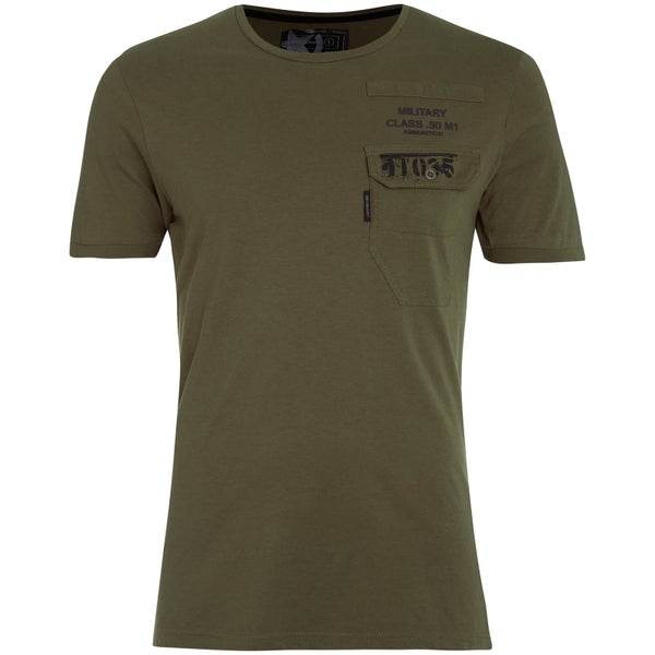 Dissident Men's Millcare Pocket T-Shirt - Amazon Khaki