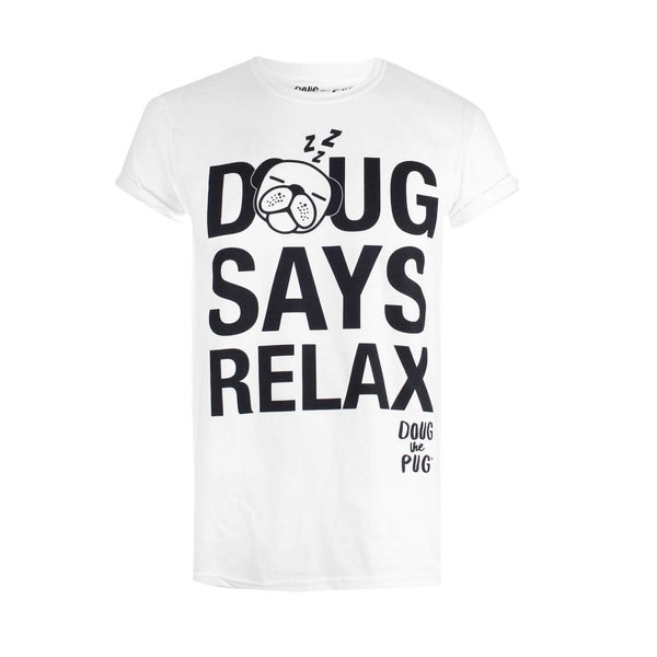 Doug The Pug Women's Relax T-Shirt - White
