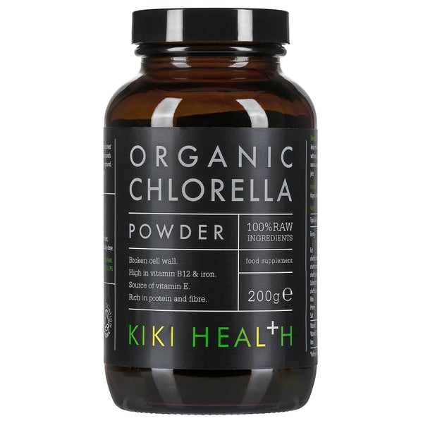 KIKI Health Organic Chlorella Powder sproszkowana chlorella 200 g