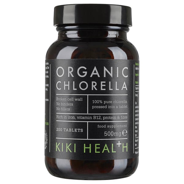 KIKI Health Organic Chlorella -tabletit (200 tablettia)