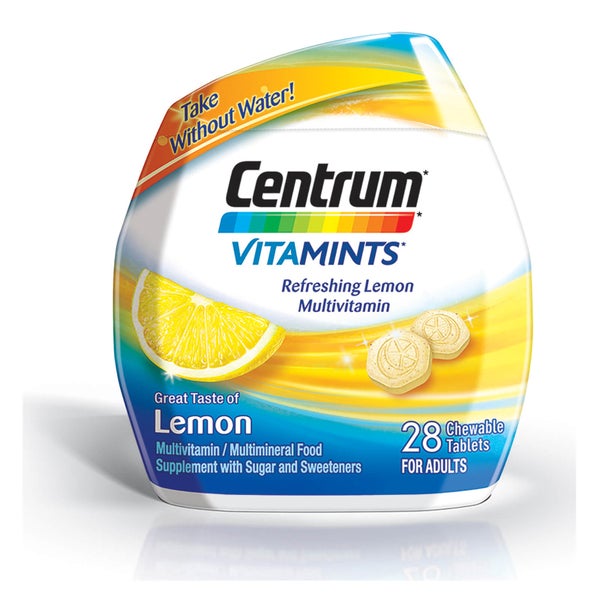 Жевательные витамины лимонные Centrum VitaMint Lemon Tablets (28 таблеток)