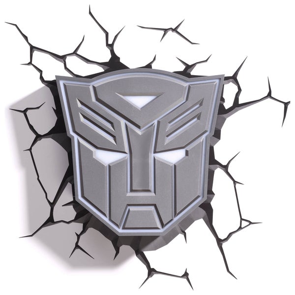 Lampe Murale 3D Transformers Bouclier Autobot