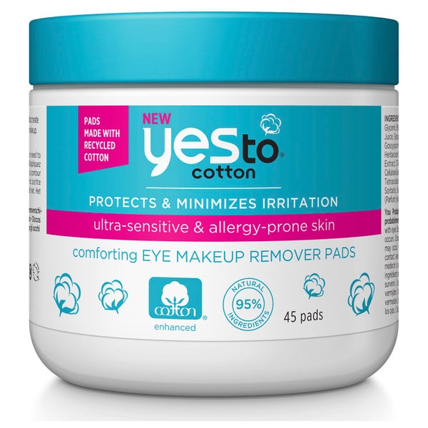 Disques Démaquillants Réconfortants pour les Yeux Comforting Eye Makeup Remover Pads yes to cotton (45 disques)