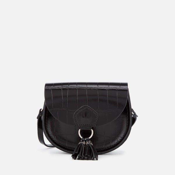 The Cambridge Satchel Company Women's Mini Tassel Bag - Black Patent Croc