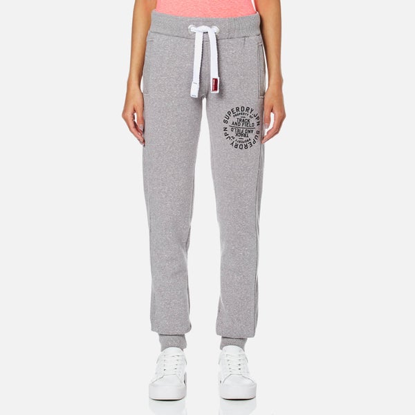 Superdry Women's Track and Field Joggers - Ash Snowy