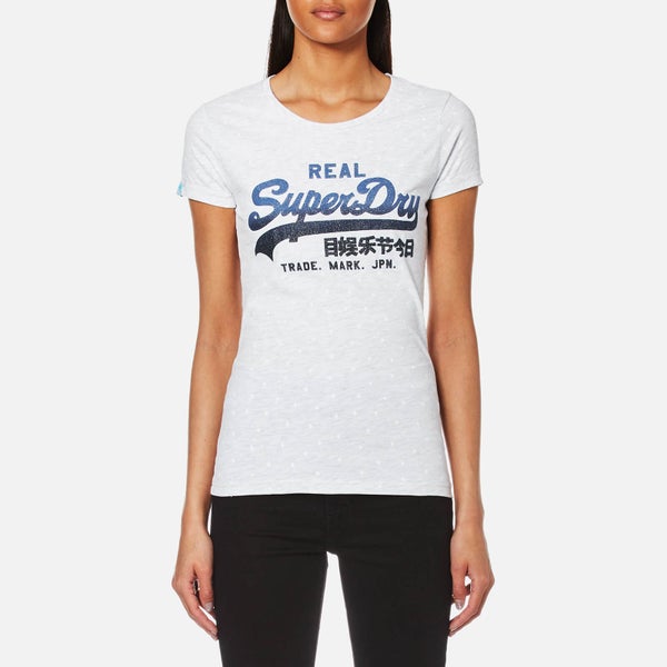 Superdry Women's Vintage Logo Overdyed T-Shirt - Ice Marl