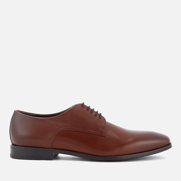 BOSS Hugo Boss Men's High Line Leather Derby Shoes - Medium Brown