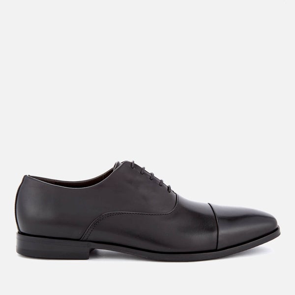 BOSS Hugo Boss Men's High Line Leather Toe Cap Oxford Shoes - Black