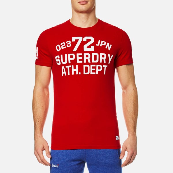 Superdry Men's Trackster Short Sleeve T-Shirt - Indiana Red