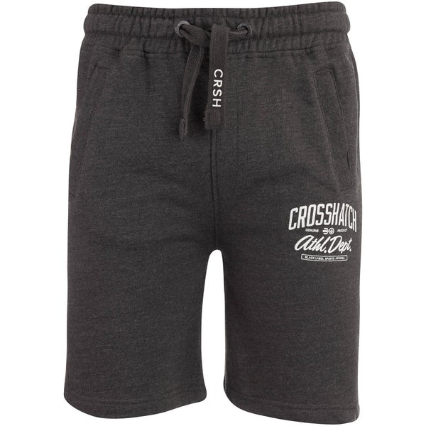 Crosshatch Men's Digs Jog Shorts - Charcoal Marl