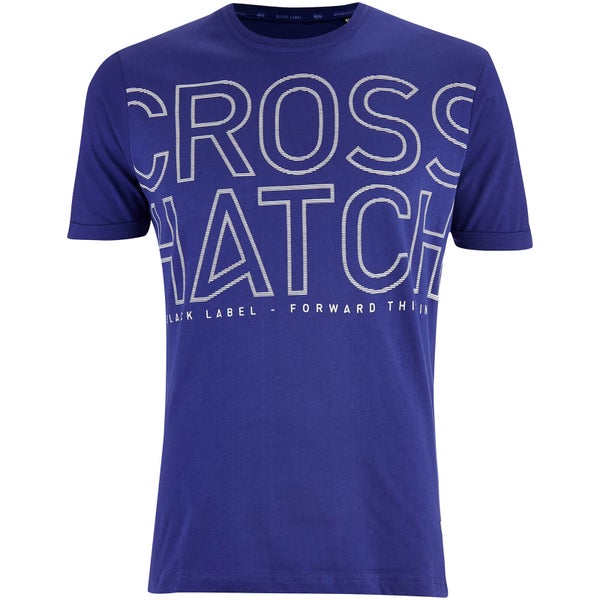 T-Shirt Homme Quahog Imprimé Crosshatch -Bleu