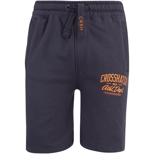 Crosshatch Men's Digs Jog Shorts - Blue Night
