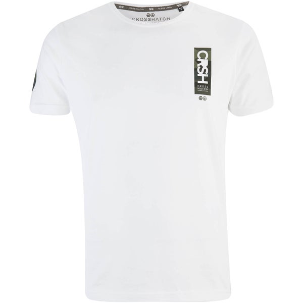 T-Shirt Homme Markab Crosshatch -Blanc