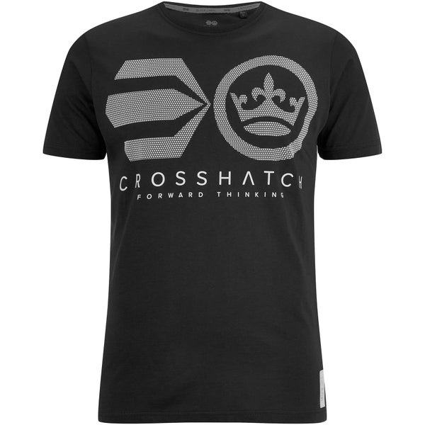 T-Shirt Homme Crossout Crosshatch -Noir