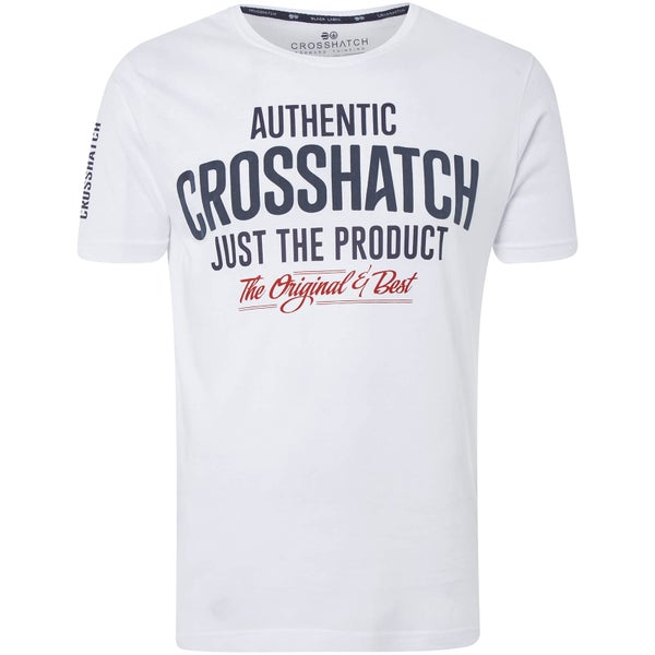 T-Shirt Homme s Logo Greendale Crosshatch - Blanc