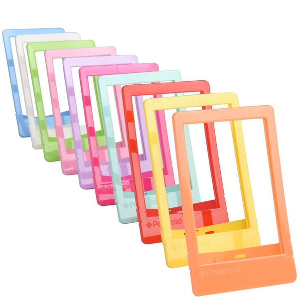 Polaroid 10 Pack Colourful Mini Frames (For 2x3 Inch Film/Paper) - Multicoloured