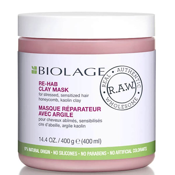 Masque Réparateur avec Argile Re-Hab Biolage R.A.W. 400 ml