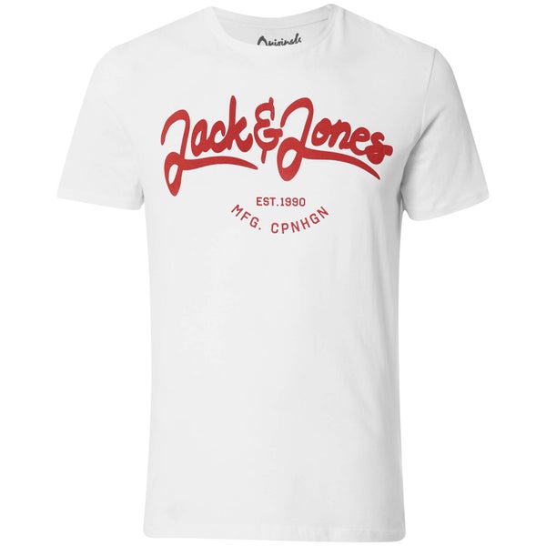 Jack & Jones Originals Men's Traffic T-Shirt - Weiß
