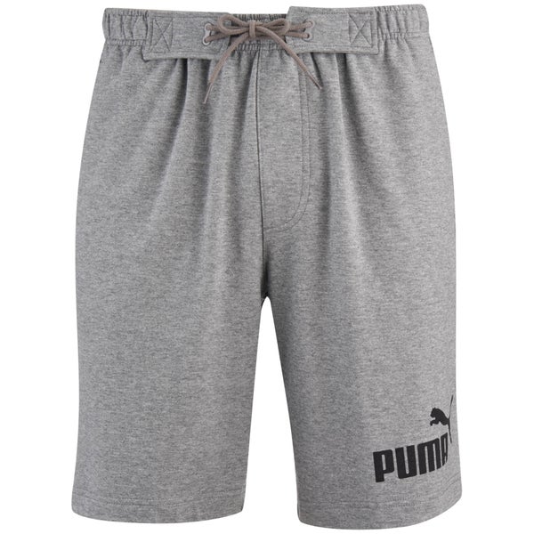 Puma Men's Logo Jog Shorts - Grey